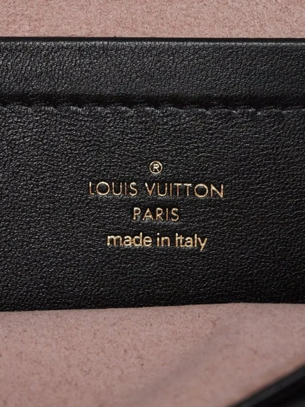Louis Vuitton Black Monogram Embossed Lambskin Leather Coussin Pochette Bag